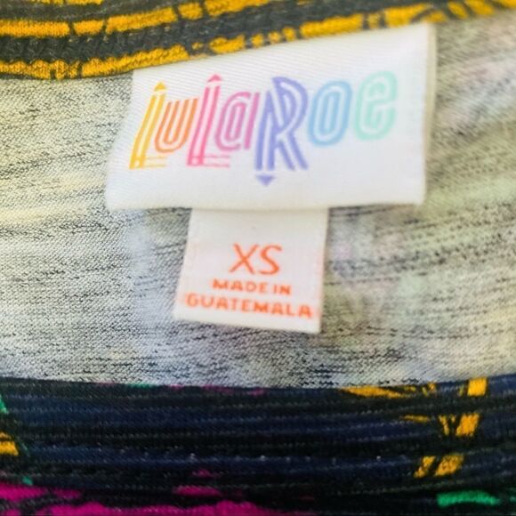 Lularoe Carly Floral Short Sleeve Casual Dress - Picture 5 of 5